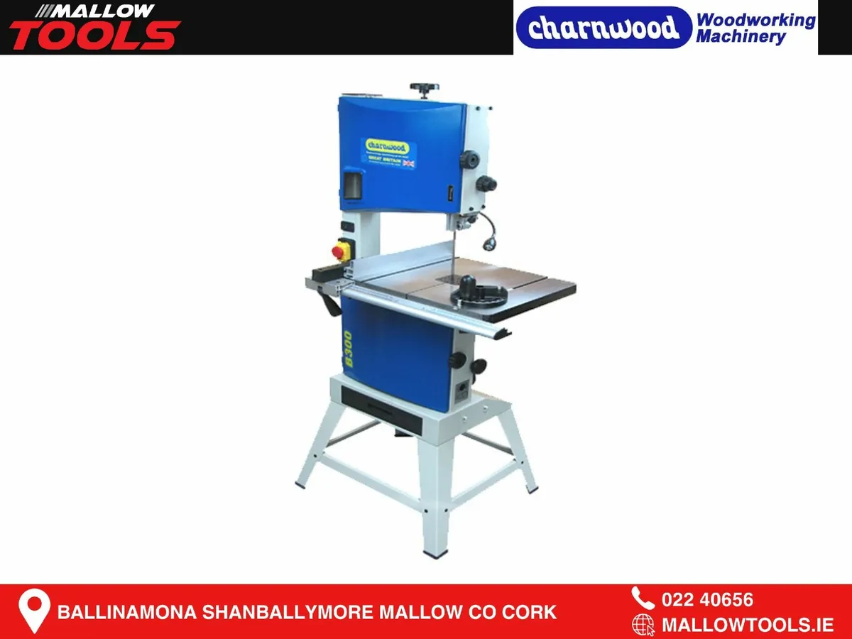 Charnwood B300 12'' Premium Wood Bandsaw c/w Stand - Image 1