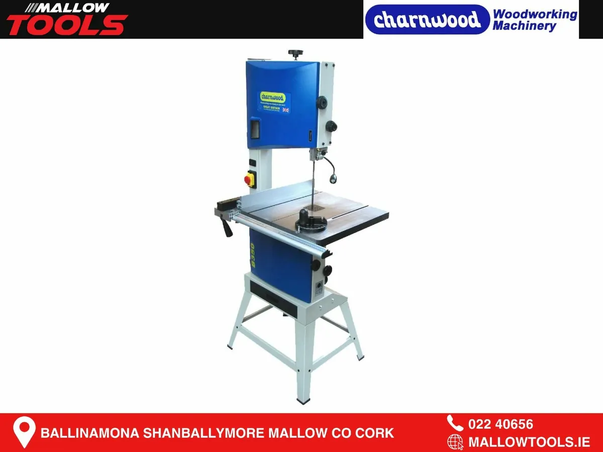 Charnwood B350 14'' Premium Wood Bandsaw c/w Stand - Image 1
