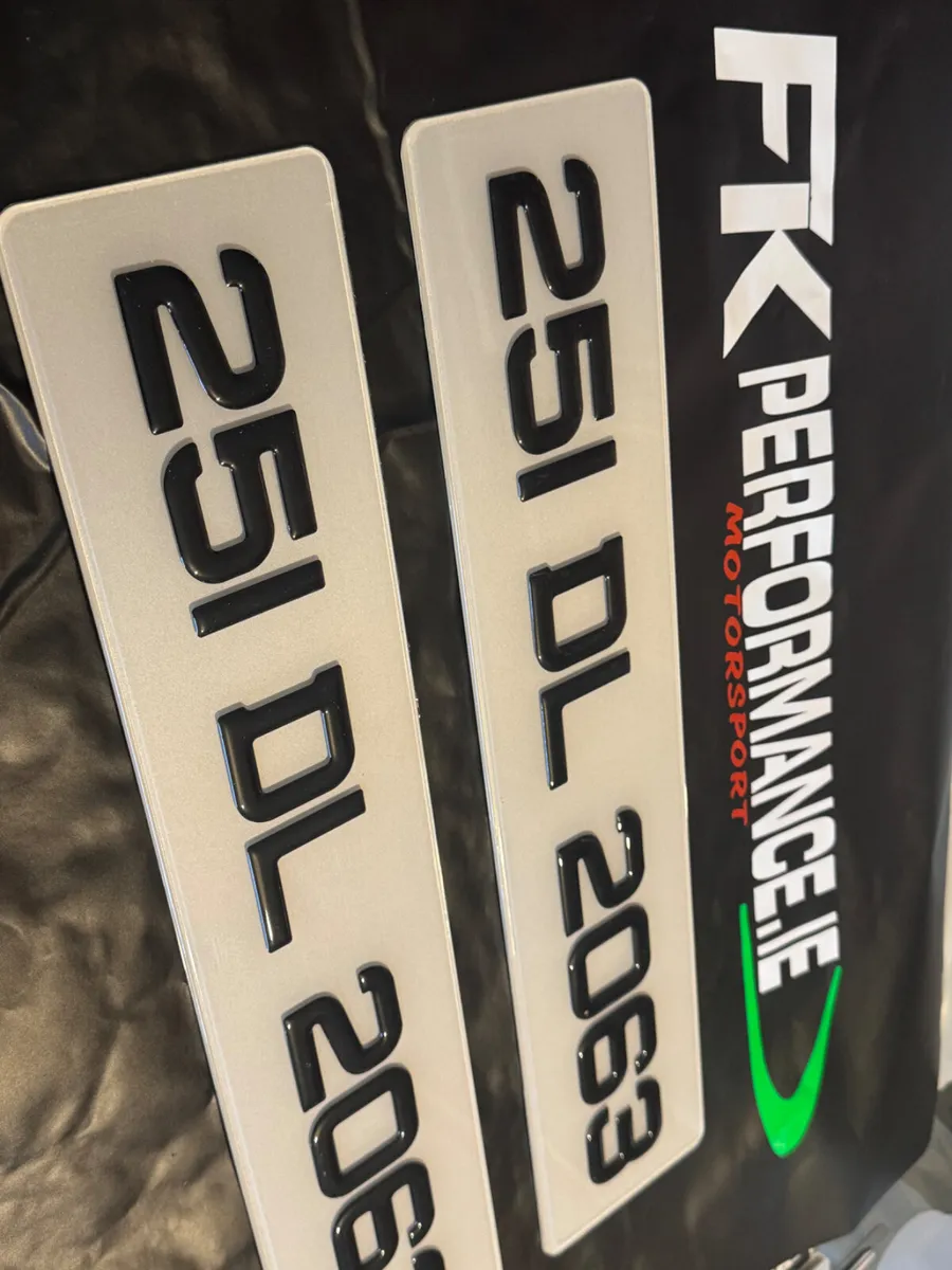 Ultimate gel number plates delivered - Image 1