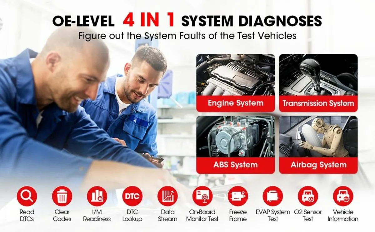 LAUNCH CRP129x V2.0 OBD2 Scanner 4 System for cars - Image 1