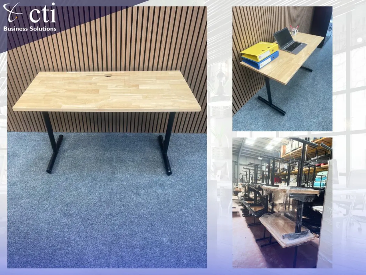 60 X Light Beech1220mm Desks - Grade A - Image 1