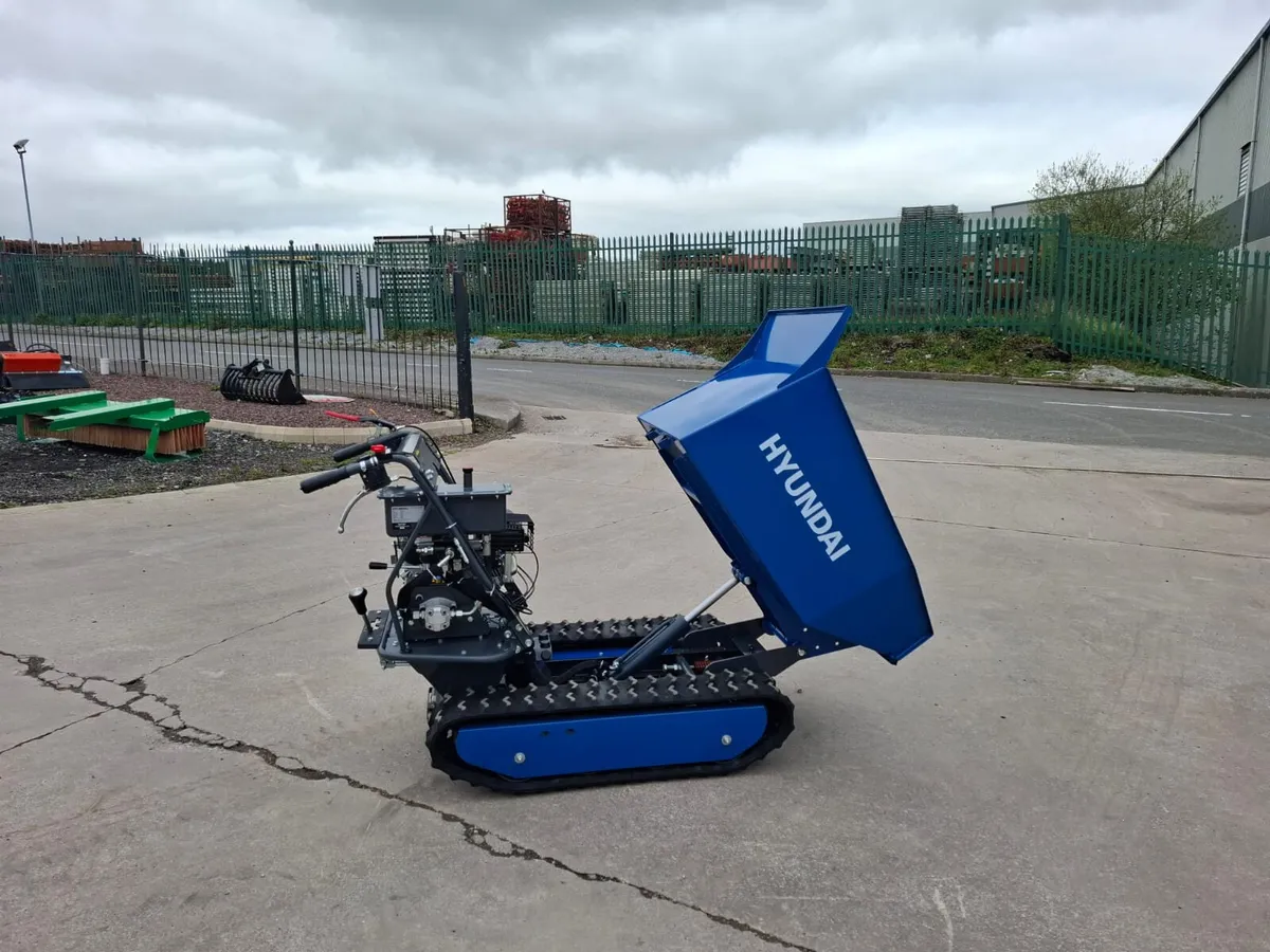 Hyundai 196cc Petrol 500kg Tracked Mini Dumper - Image 1