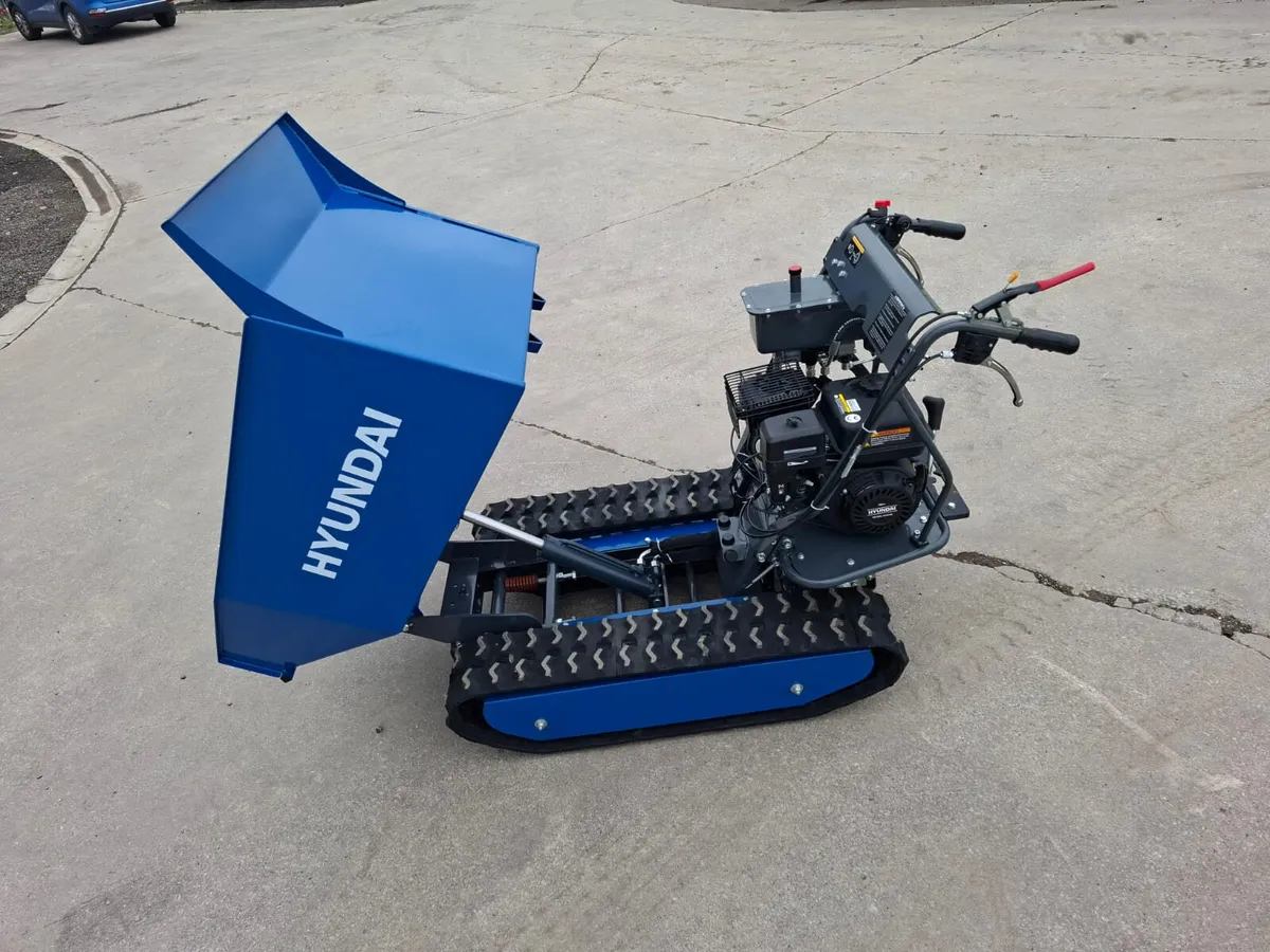 Hyundai 196cc Petrol 500kg Tracked Mini Dumper - Image 3