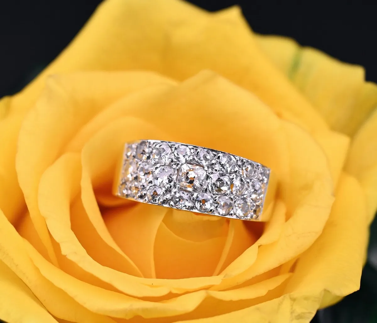 Antique Art Deco Diamond Ring - Eternity / Diamond - Image 4