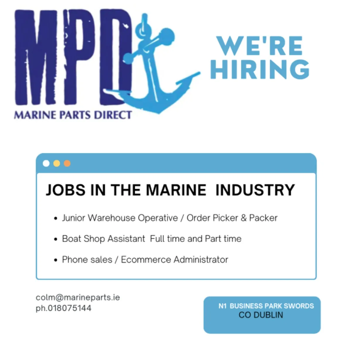 Boat Shop Assistant  FULL &  PART TIME - Image 2