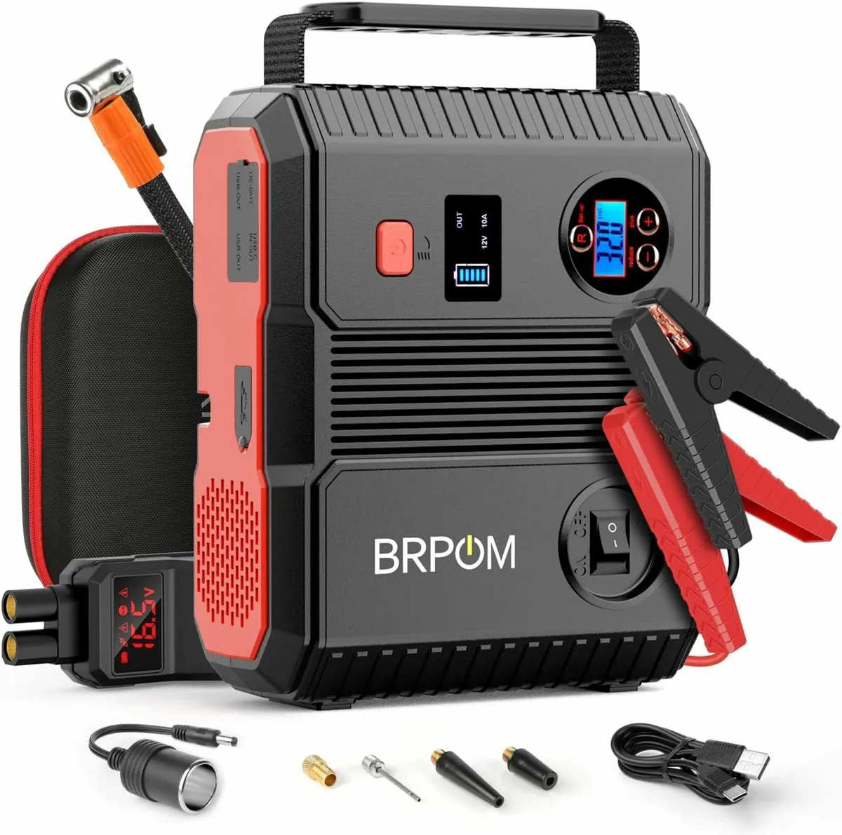 BRPOM BM600 Car Jump Starter with Air Compressor - Image 2