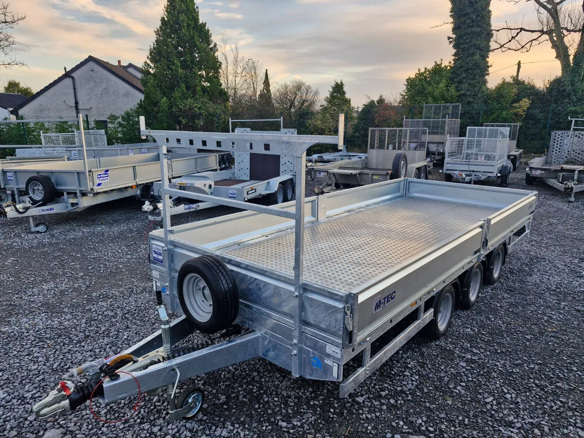 NEW  M-TEC  16' x 6'6"  DROPSIDES TRAILER - Image 2