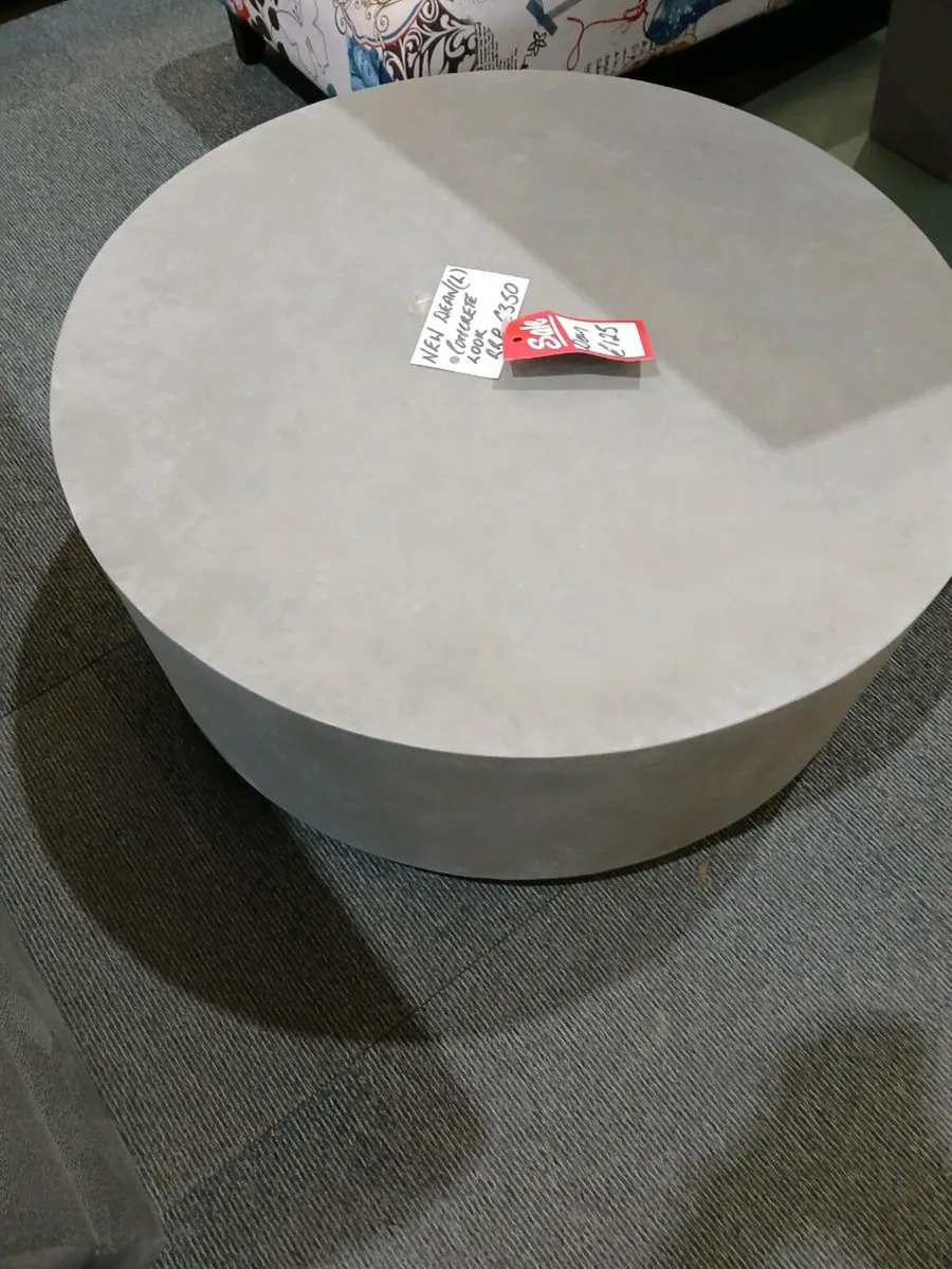 NEW IN BOX Concrete look Clay table "Dean" - Image 1