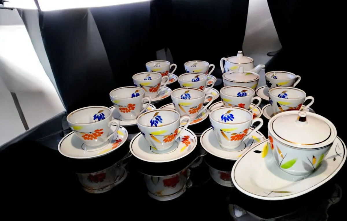 Unusual beautiful vintage teaset Soviet - Image 1