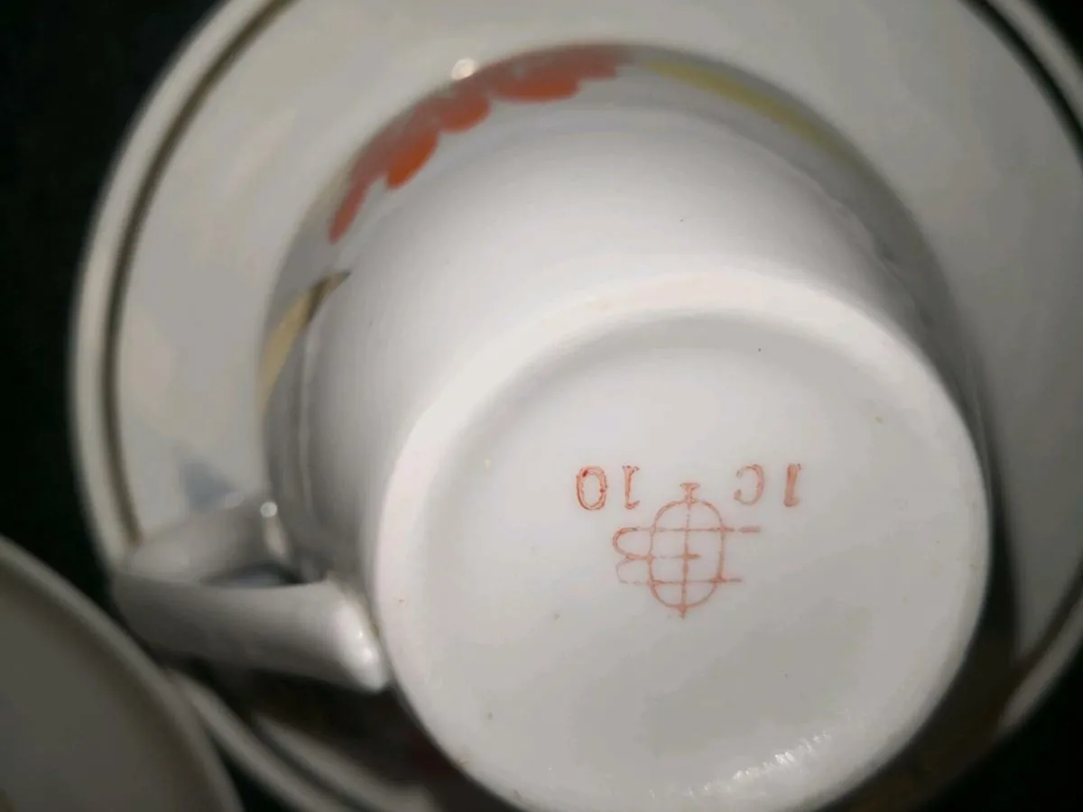 Unusual beautiful vintage teaset Soviet - Image 3