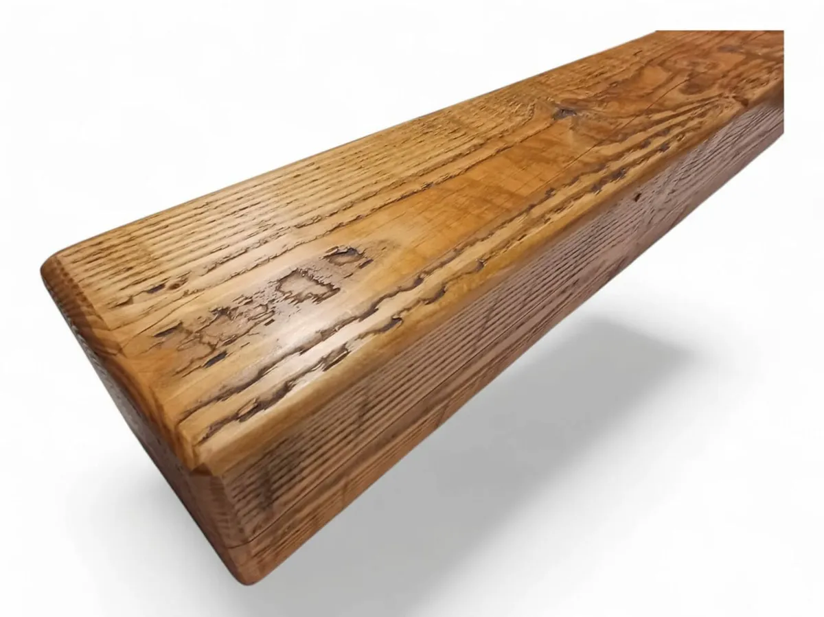 Rustic Fireplace Mantels – Solid Wood -Custom Made - Image 2