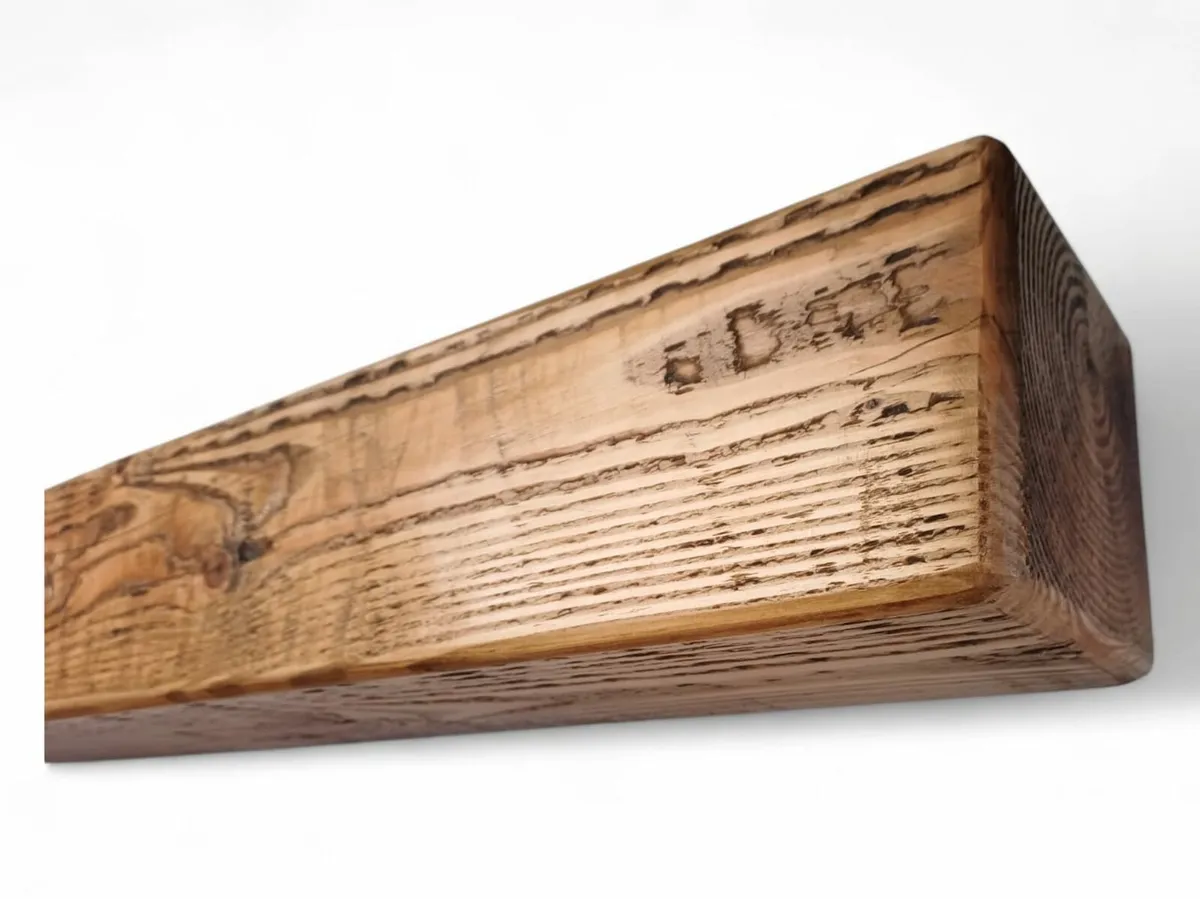 Rustic Fireplace Mantels – Solid Wood -Custom Made - Image 1