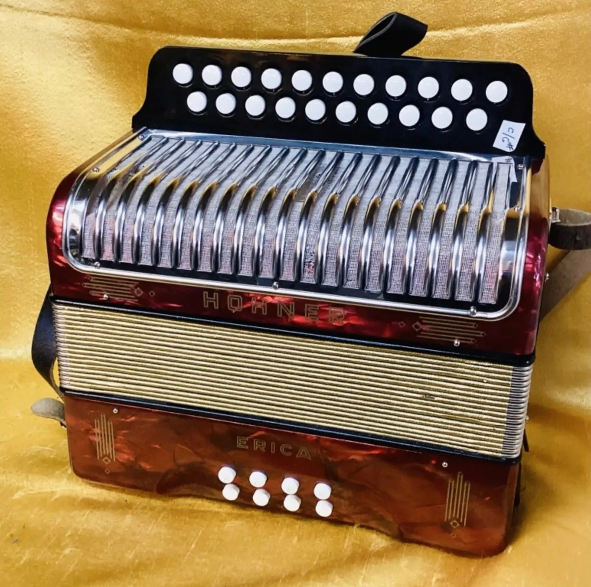 HOHNER ERICA C/C# BUTTON ACCORDION MELODION U - Image 1