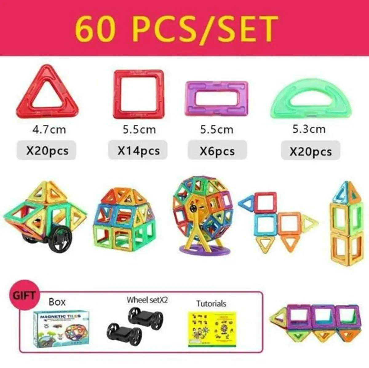 Magnetic Building Blocks Set - Image 3