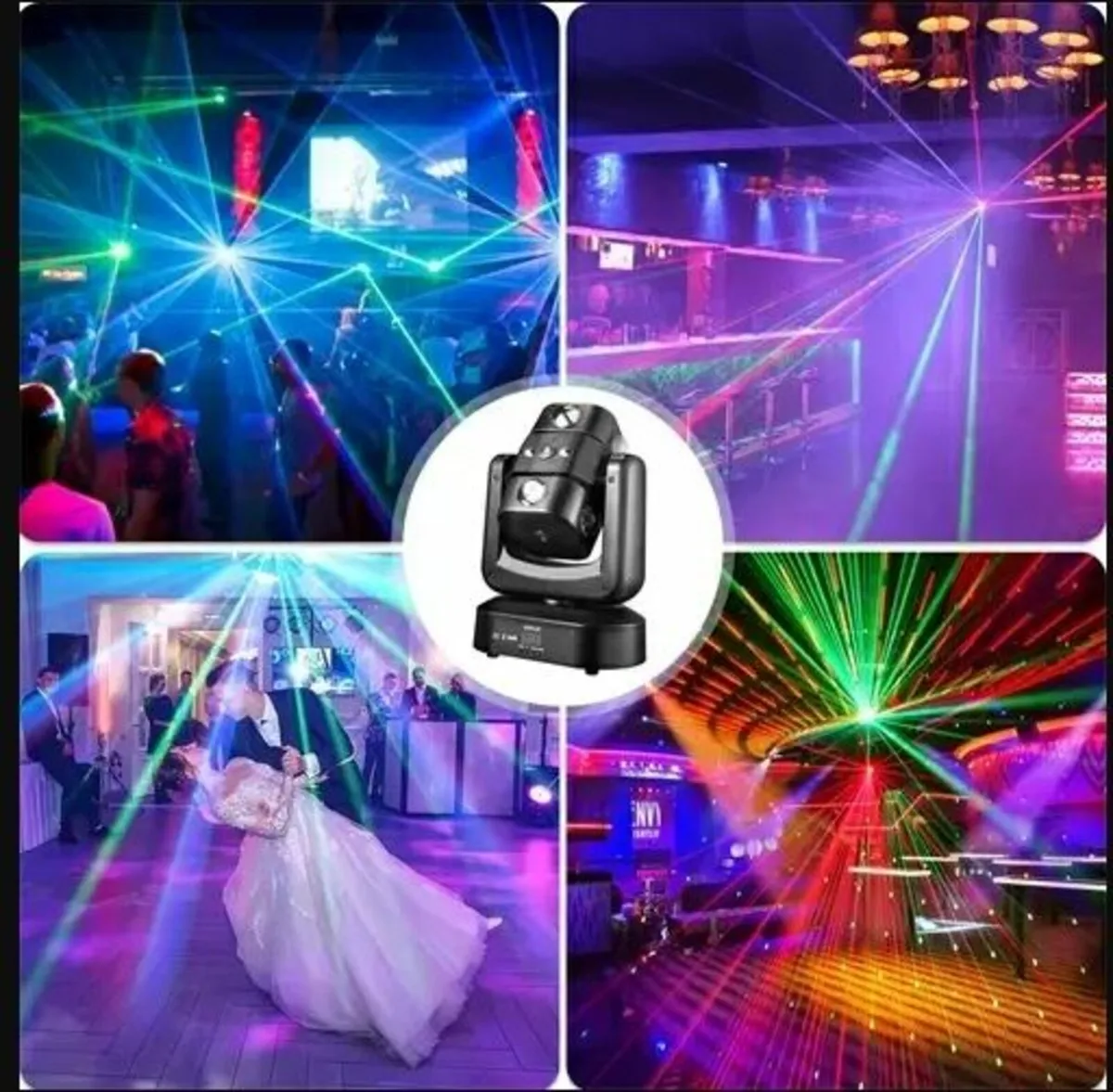 150W RGBW Arm Wind Turbine DMX512 Moving Head - Image 1