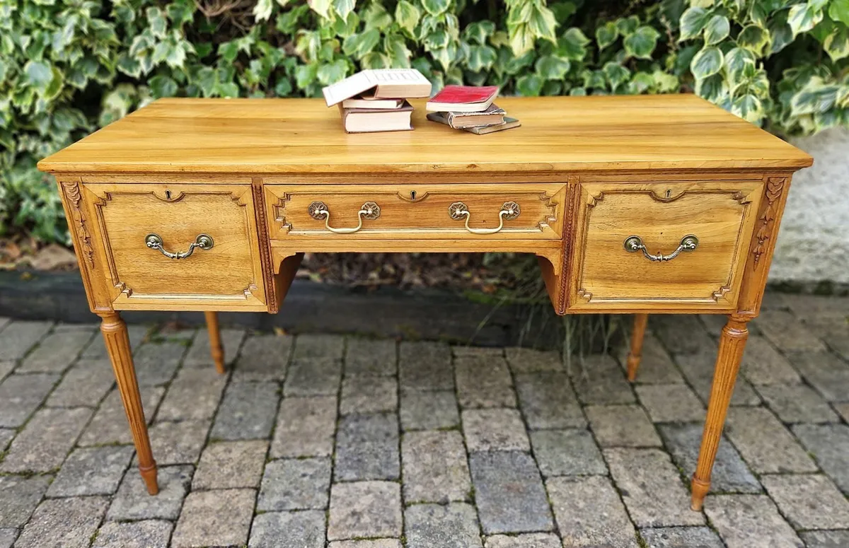 Antique Walnut Writing Desk- Circa 1900 - Image 1