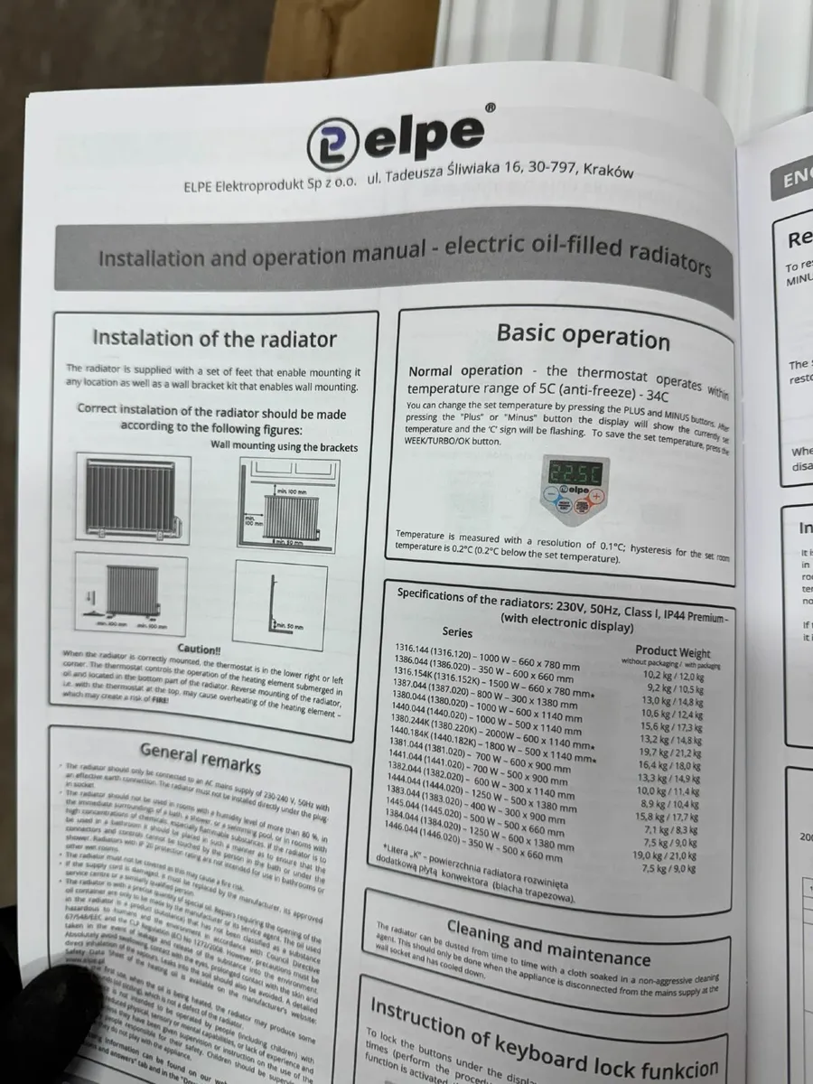 Electric Oil Heater/Radiator 700W - Image 3