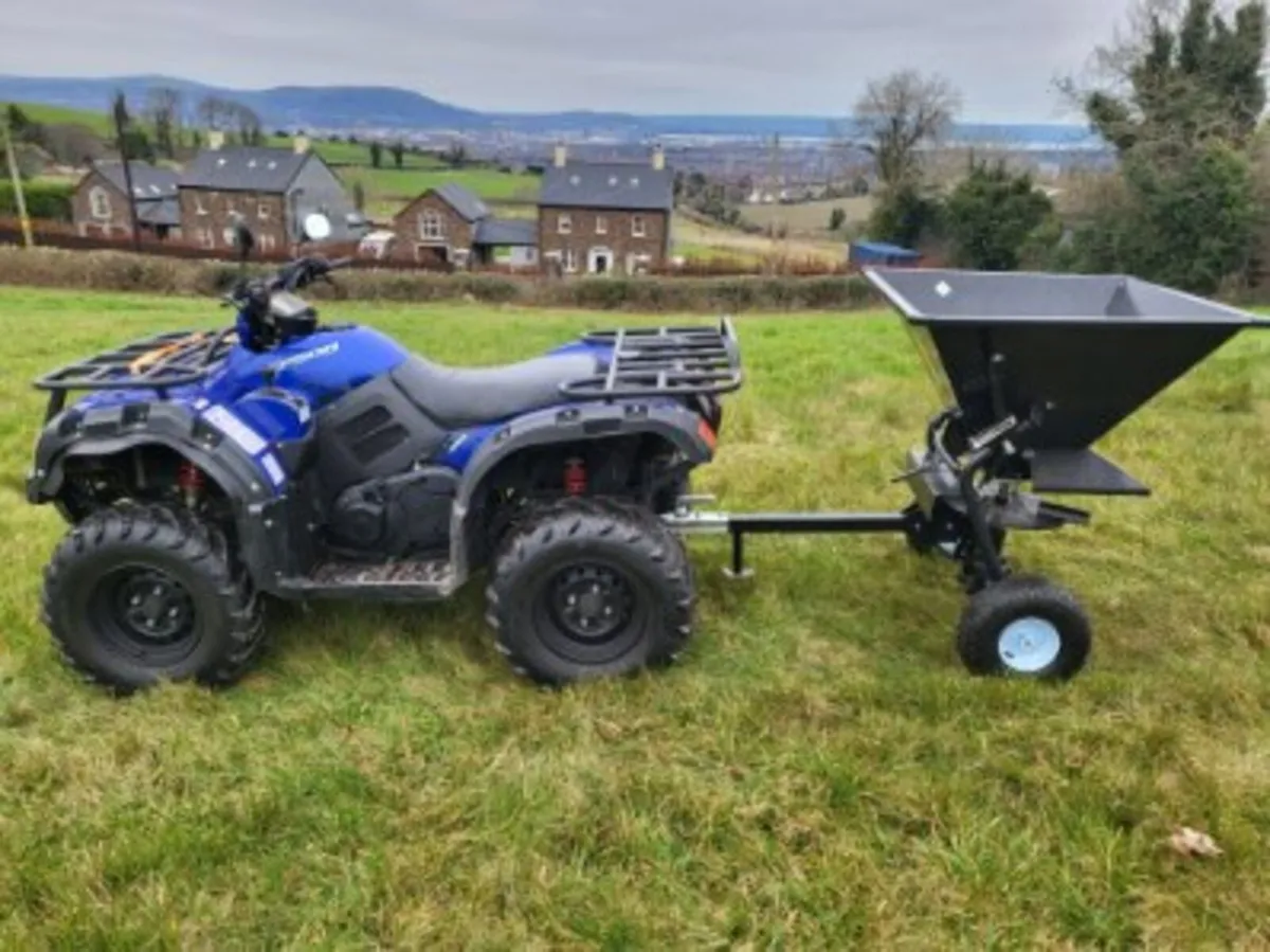Towable quad atv ride on mower fertilizer spreader - Image 4