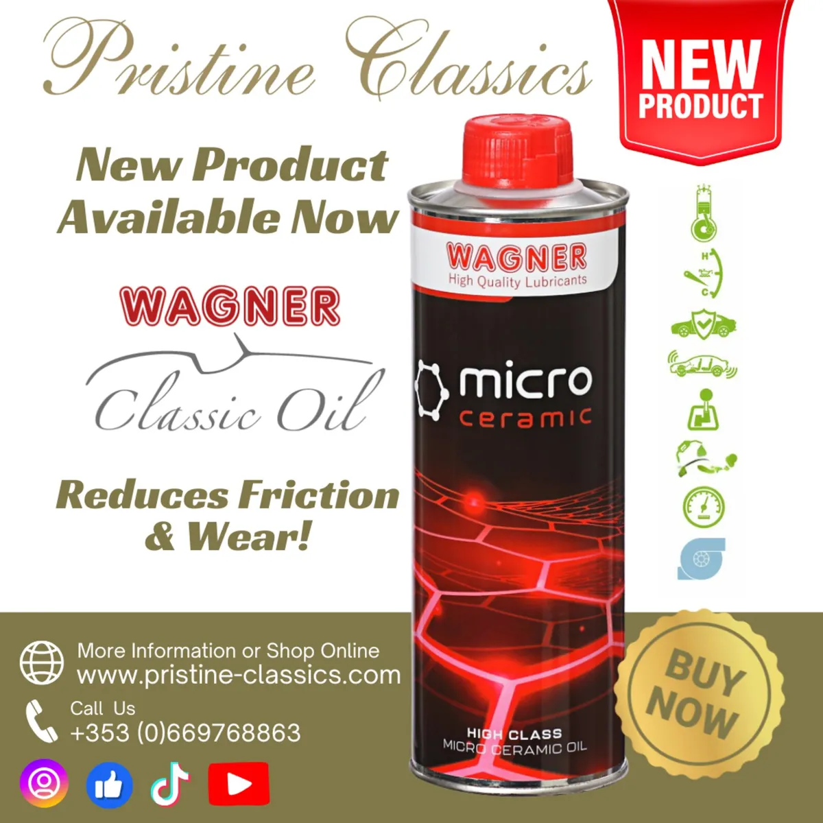 WAGNER Universal Micro Ceramic Oil 500ml - Image 1