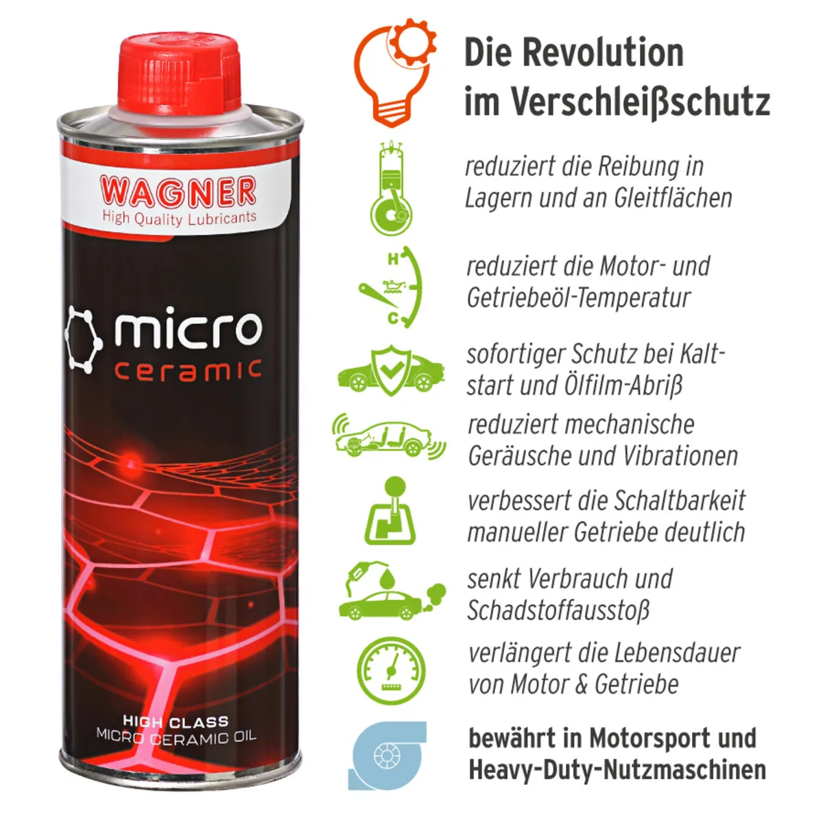 WAGNER Universal Micro Ceramic Oil 500ml - Image 3