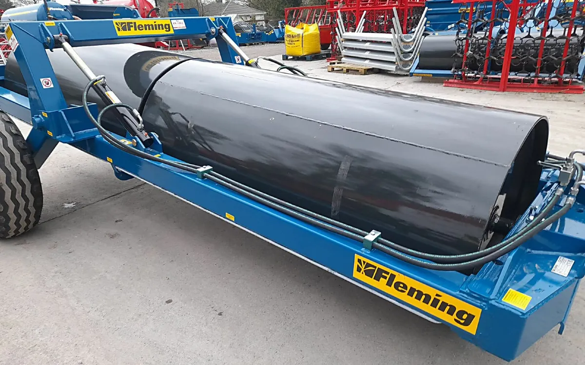 NEW FLEMING 12FT  END TOW LANDROLLER - Image 1