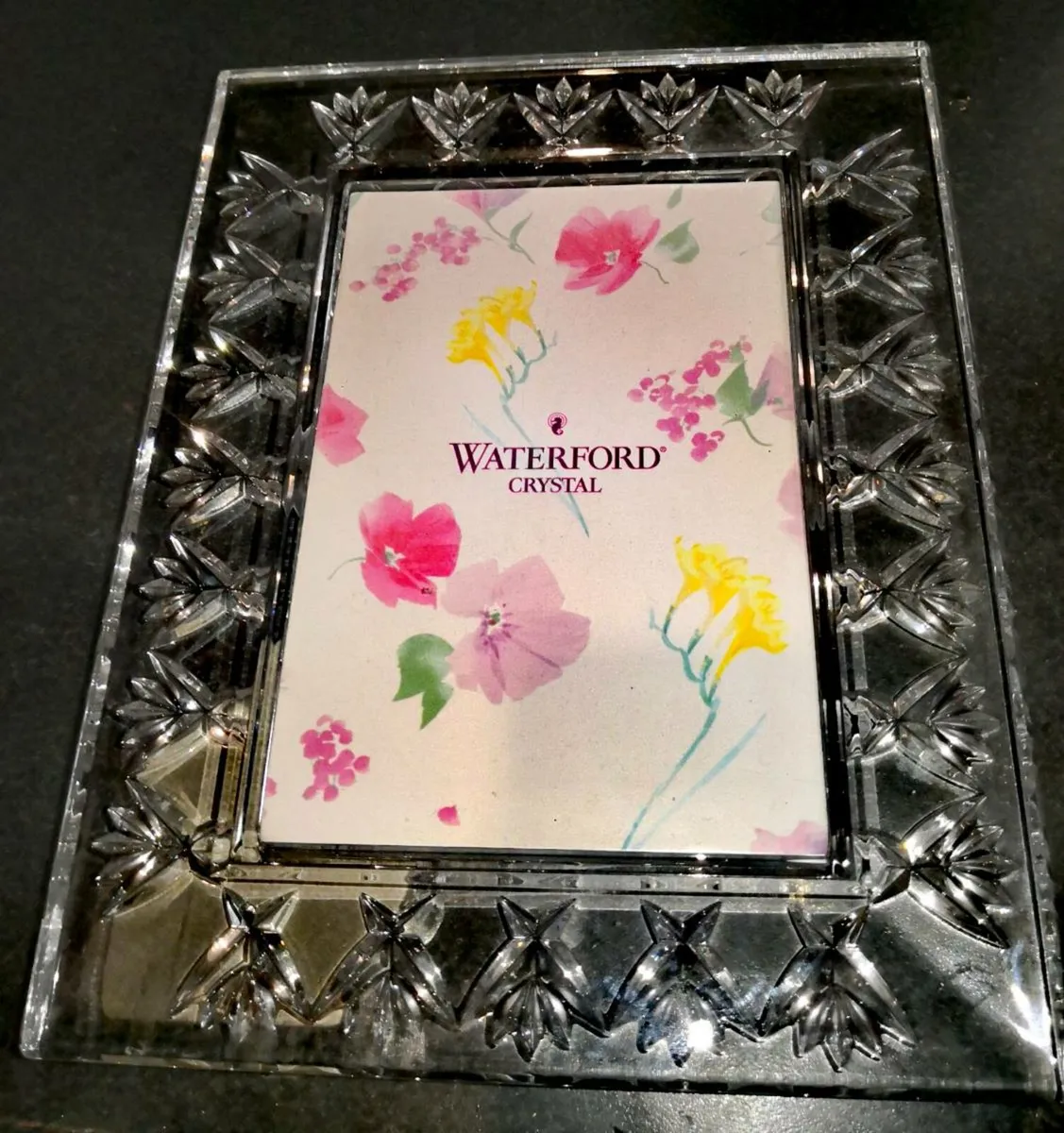 Vintage Waterford crystal large picture frame - Image 1