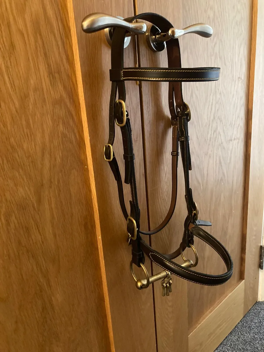 AS NEW - RRP €220 : Berney Show Bridle - Image 1