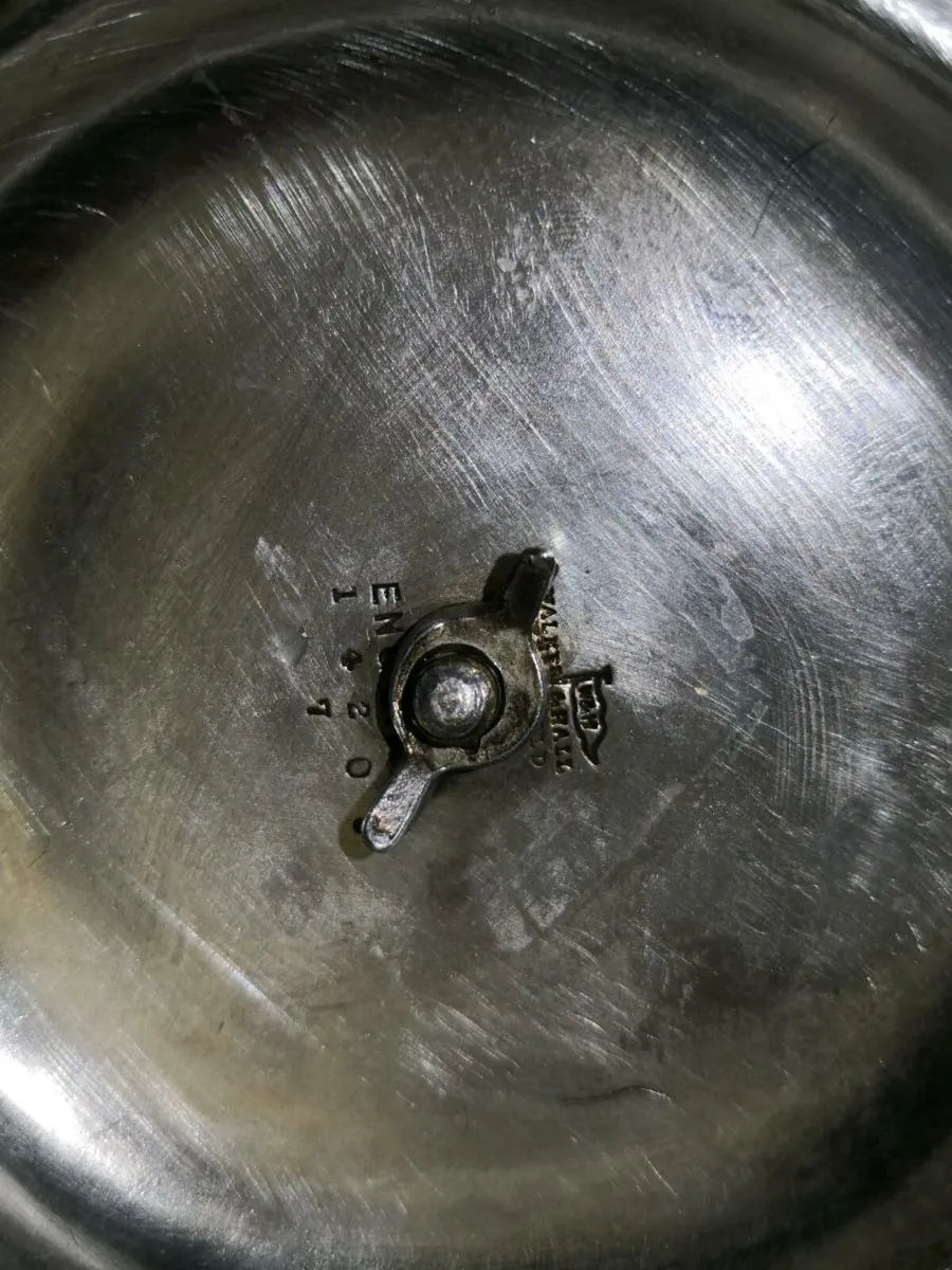 19th century silver plated and porcelain tea caddy - Image 3