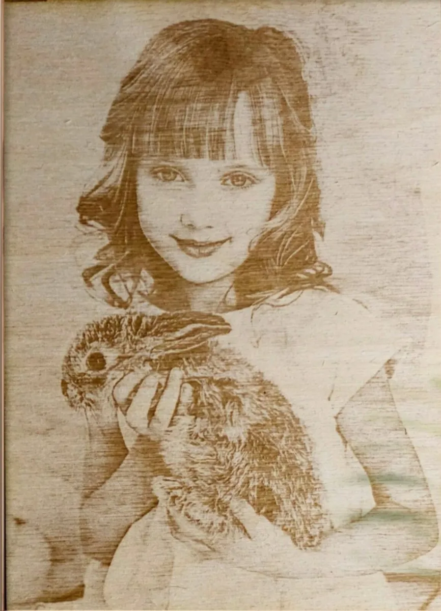 Custom photo on wood. Burned wood , wood  portrait - Image 4