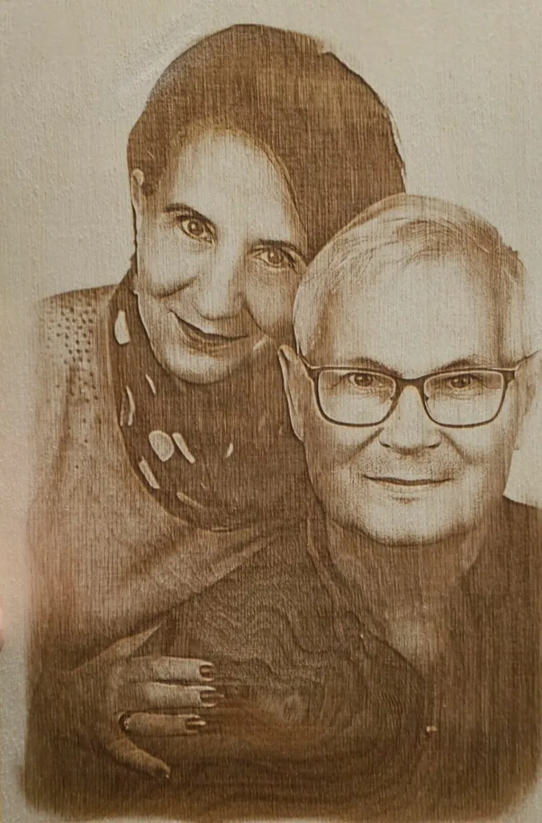 Custom photo on wood. Burned wood , wood  portrait - Image 2