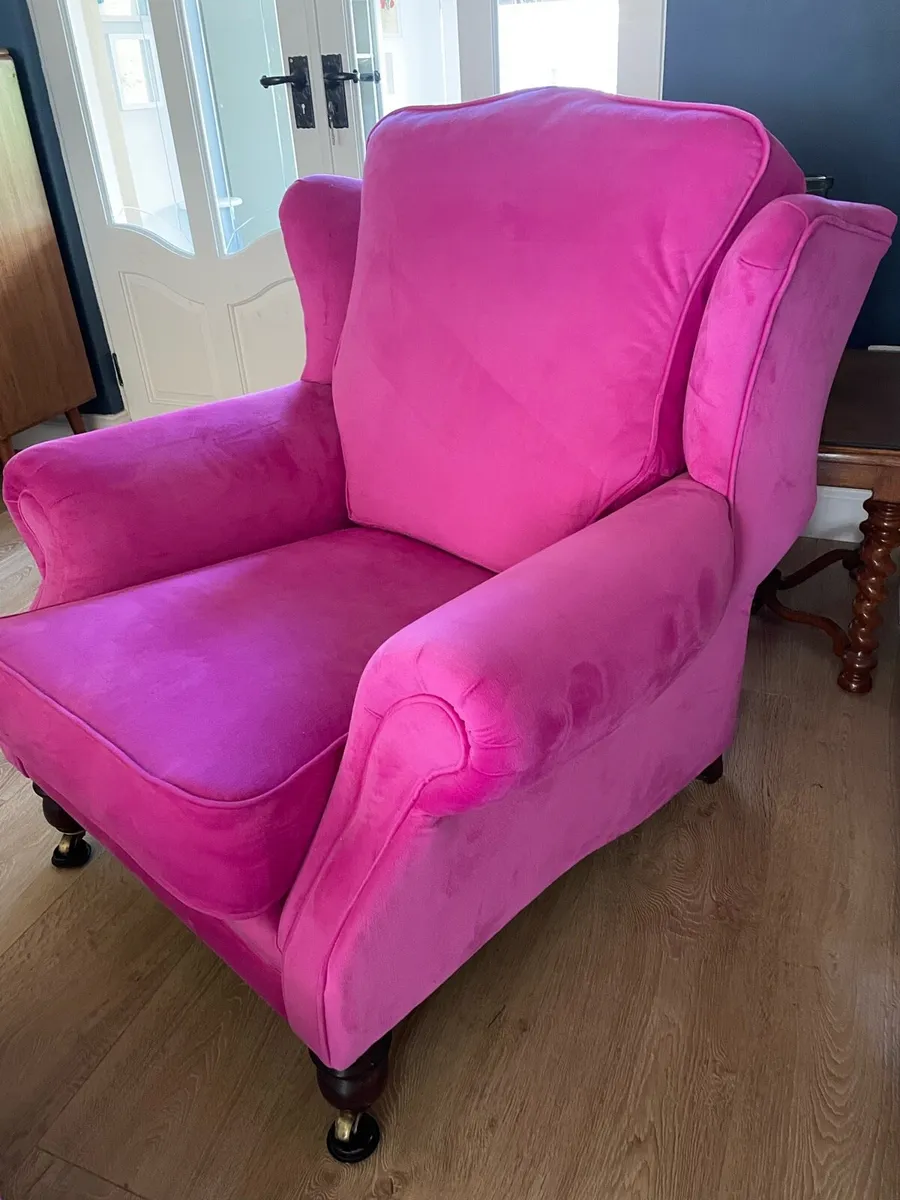 Finline Alexander Armchair and Footstool - Image 3