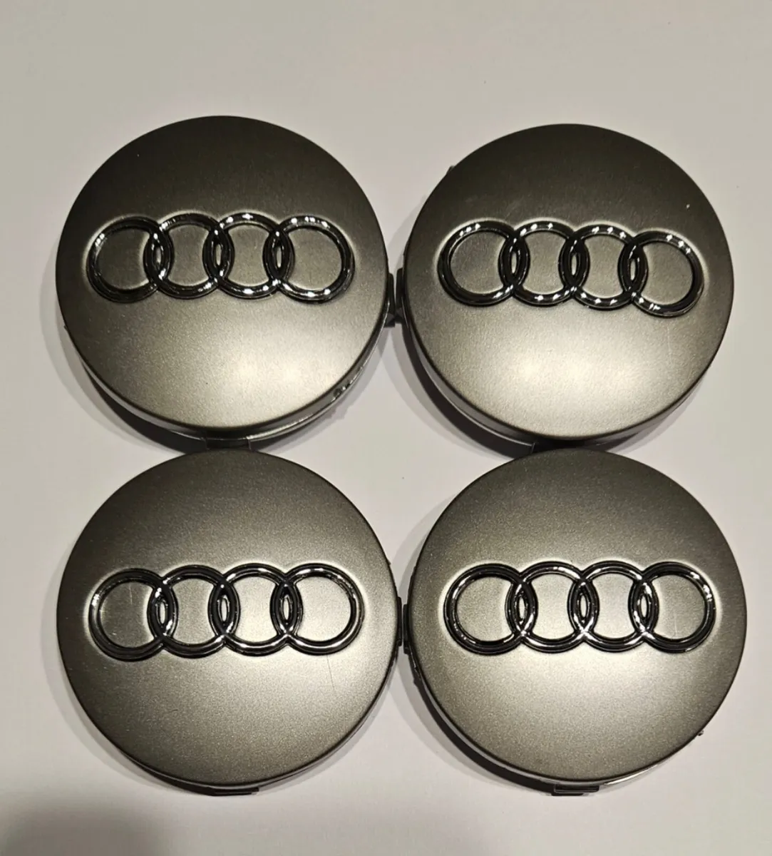 Audi wheel centre caps black/Grey 60mm 4 caps €15 - Image 2