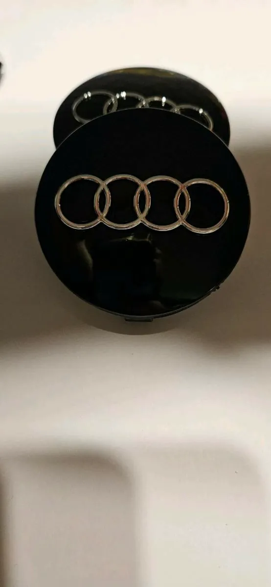Audi wheel centre caps black/Grey 60mm 4 caps €15 - Image 4