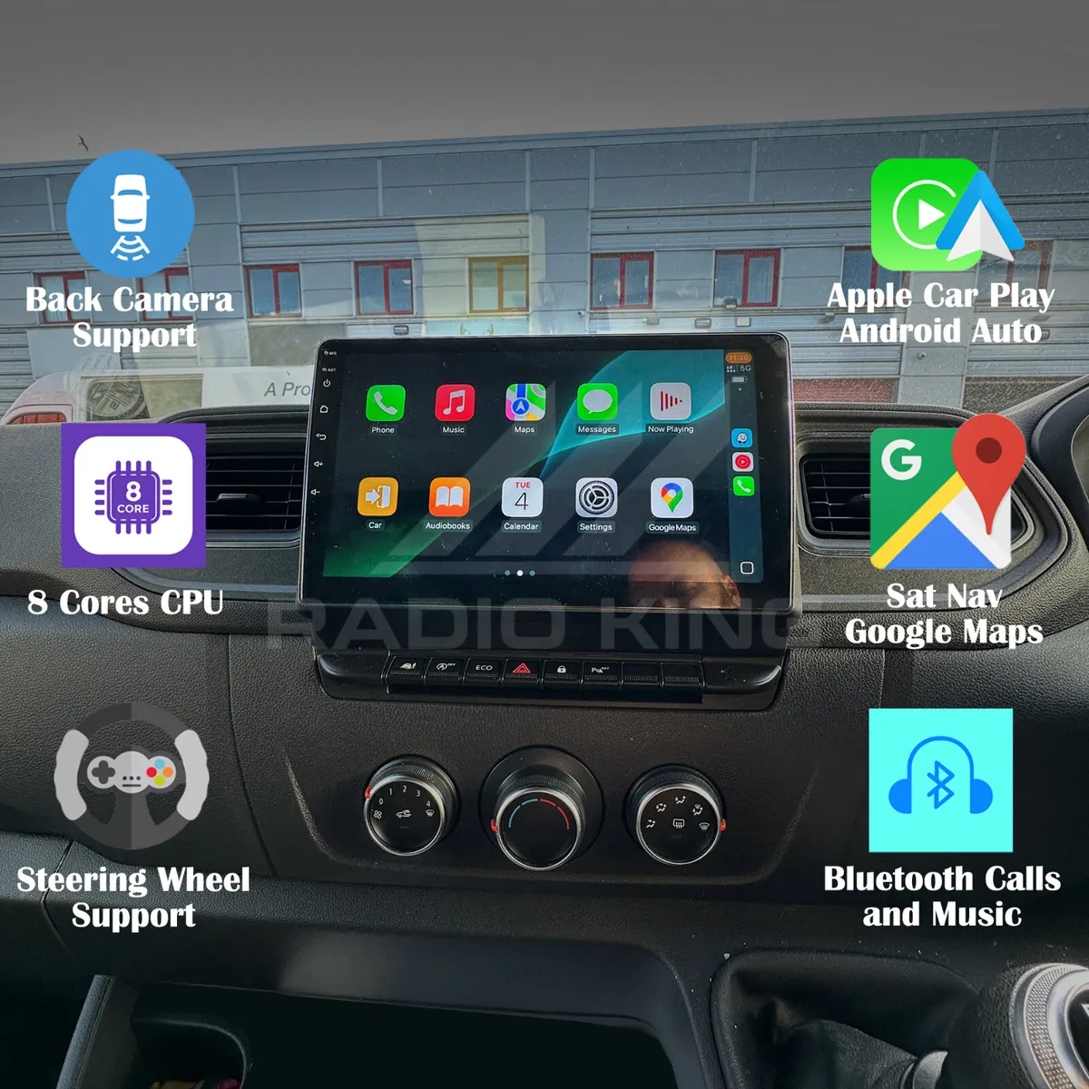 PREMIUM CARPLAY OPEL MOVANO ANDROID AUTO RADIO - Image 1