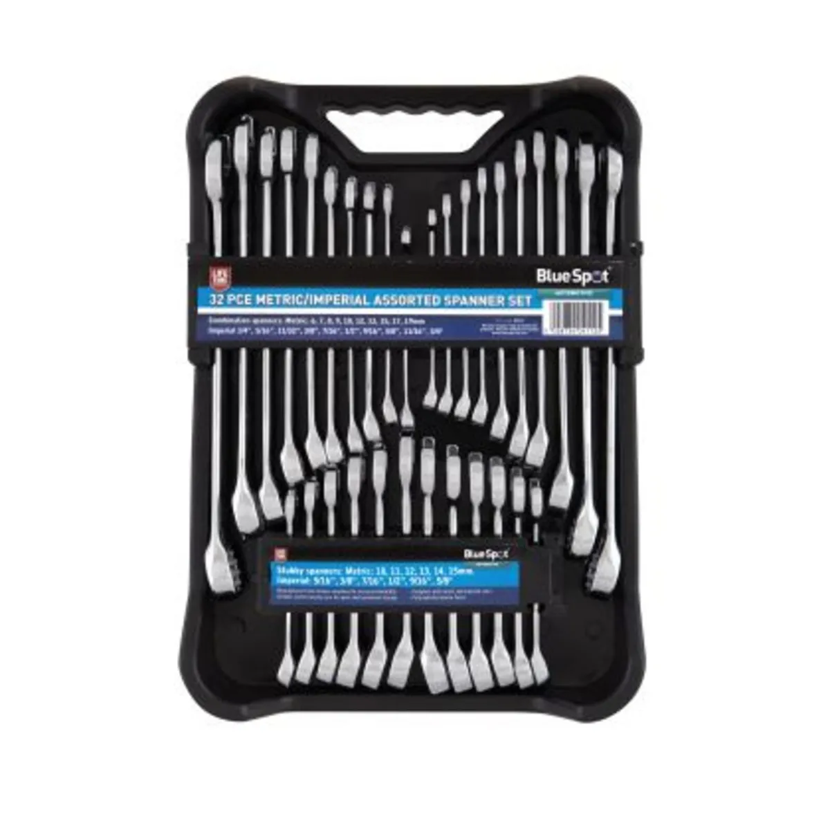 Blue Spot Tools Metric/Imperial Spanner Set - Image 1