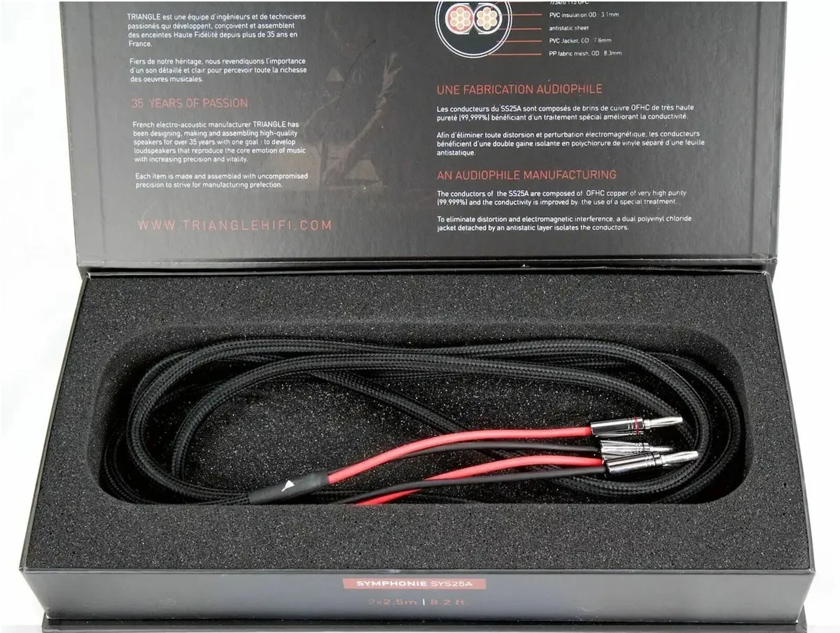 Speaker cables Triangle Symphonie (brand new) - Image 1