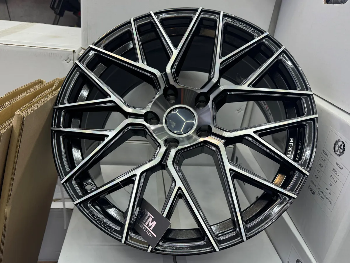 19” bmw fitment 5x120 black / pol - Image 2