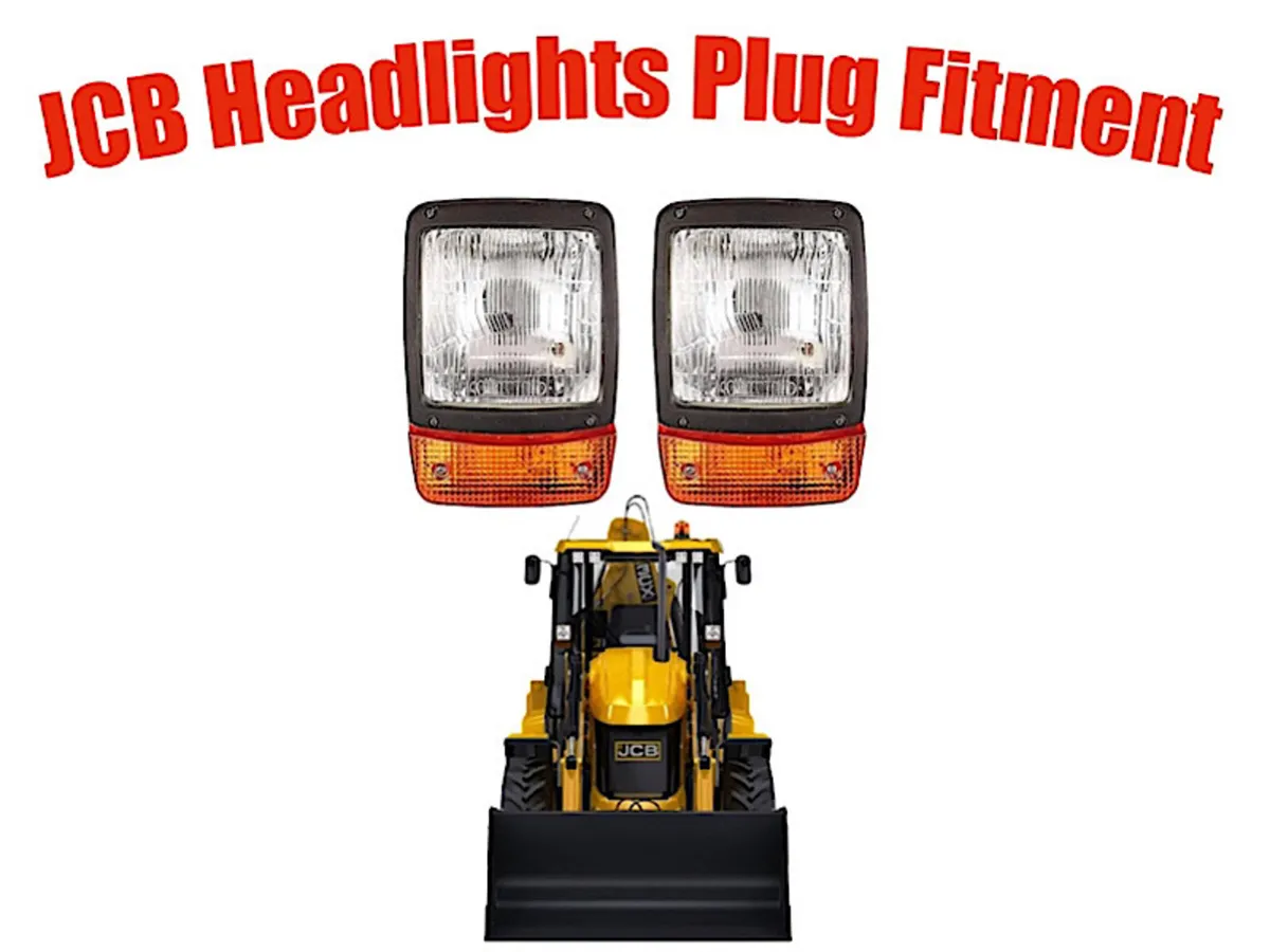 JCB Headlamp with Block Connection - Image 1