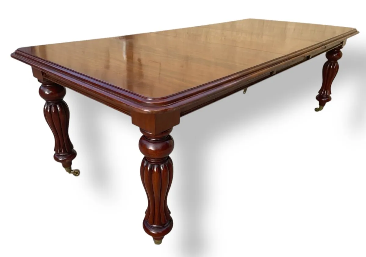 Mahogany dining / boardroom table - Image 3