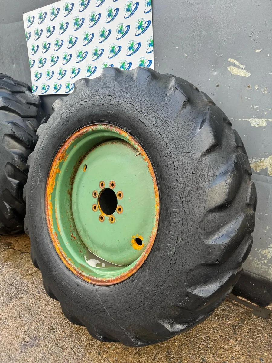 16.9-30 MF Industrial Tyres & Rims For Sale - Image 3