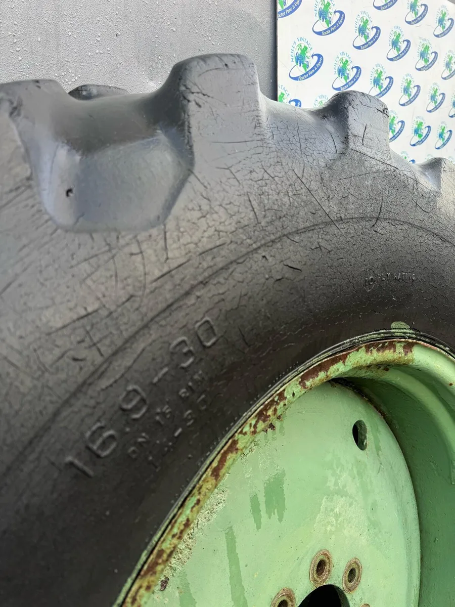 16.9-30 MF Industrial Tyres & Rims For Sale - Image 4