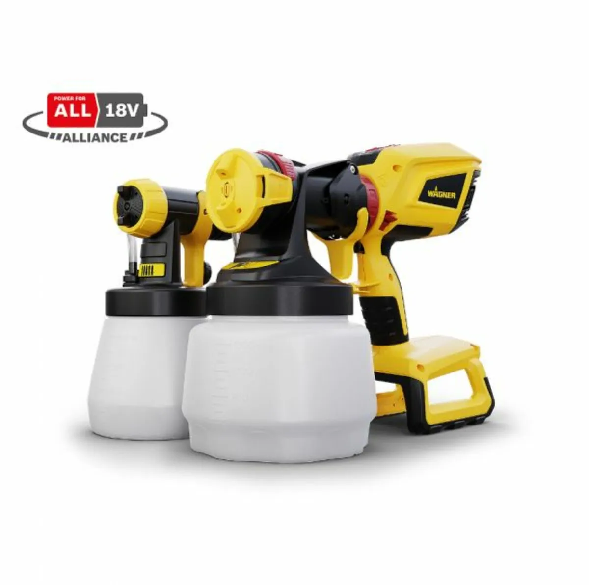 Wagner W600 18V Battery Sprayer  2 Guns + Charger - Image 1