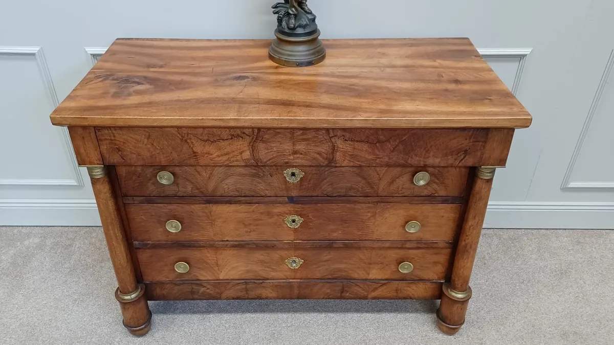 Original French Empire chest of drawers - Image 2