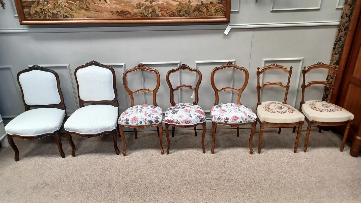 Set of several antique chairs in perfect condition - Image 1