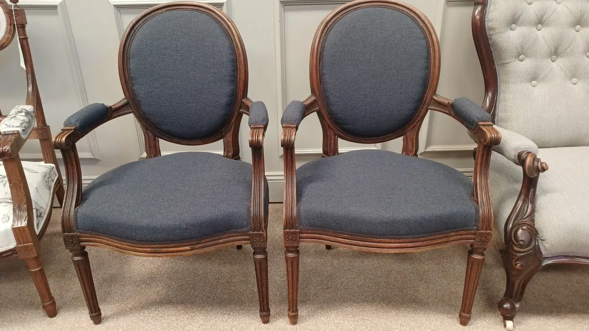 Several antique armchairs in  perfect condition - Image 4