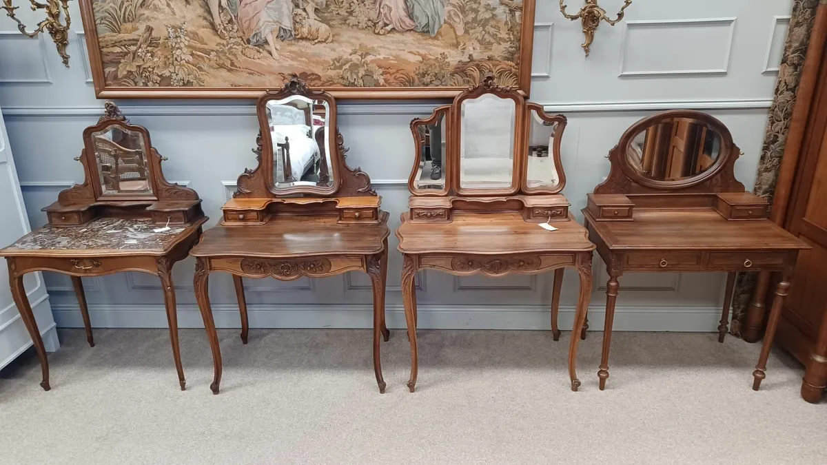 Solid walnut antique dressing tables - Image 2