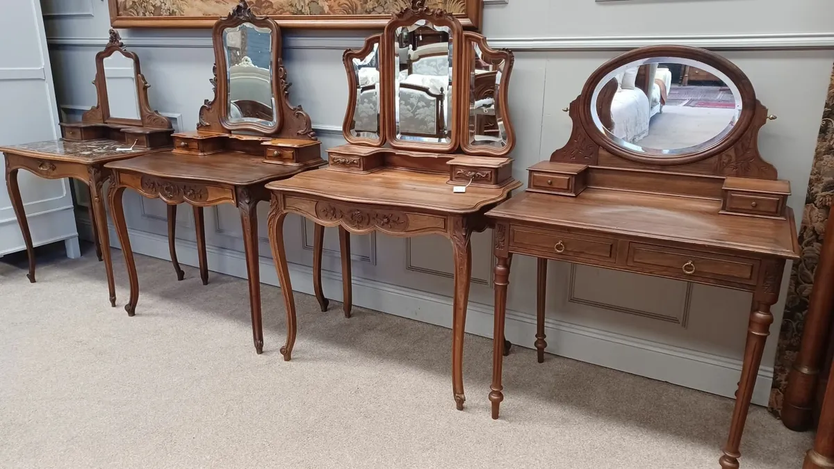 Solid walnut antique dressing tables - Image 4