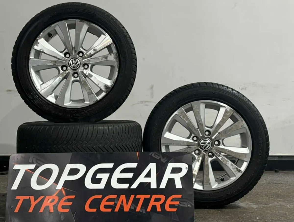 16" GENUINE OEM VW GOLF / CADDY ALLOY WHEELS & TYR - Image 1
