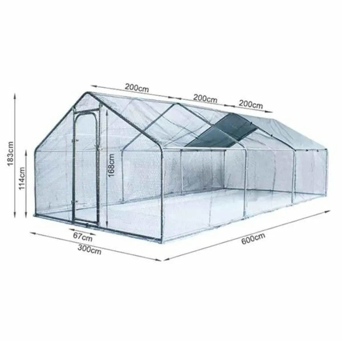 Hen Run with a Free Cover – 6m x 3m x 2m – 20ft x - Image 4