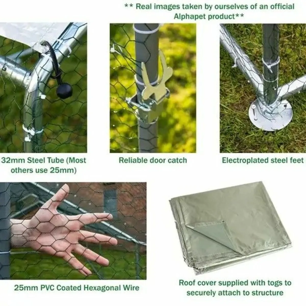 Hen Run with a Free Cover – 6m x 3m x 2m – 20ft x - Image 3